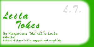 leila tokes business card